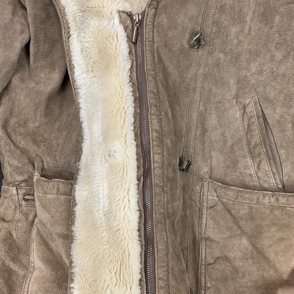 90’s Charles Klein Womens XL Leather and Faux Fur jacket - Picture 10 of 13
